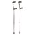 Ergonomic Handle Elbow Crutches - Tall