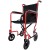 Wheelchair Aluminium Compact Transit - Red
